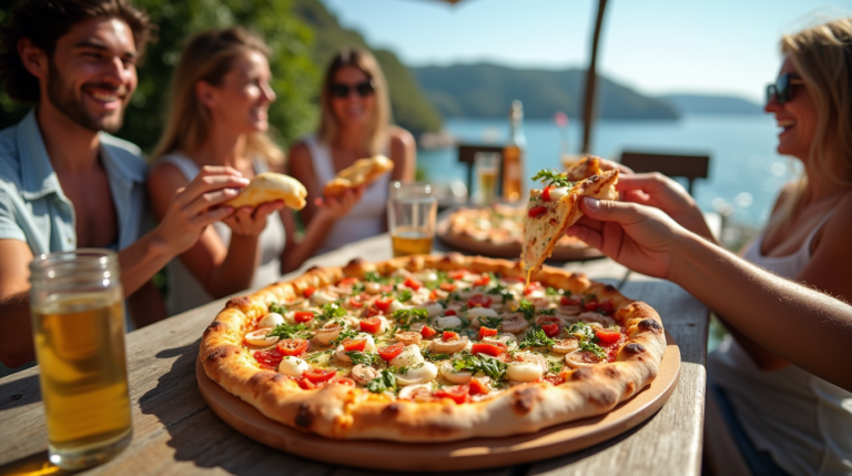 Mediterranean Sea Pizza: A Burst of Mediterranean Flavor