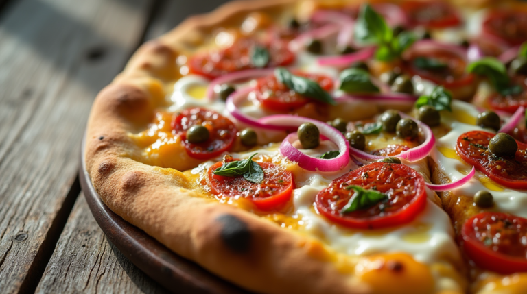 White Pizza with Tomato Jam