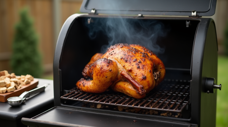 Smoking the Brined Chicken